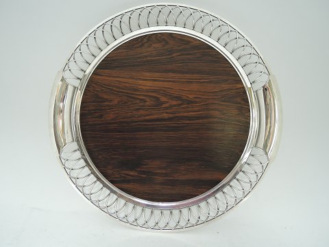 A. F. Rasmussen
 Sterling (925)
 Tray with wooden bottom
