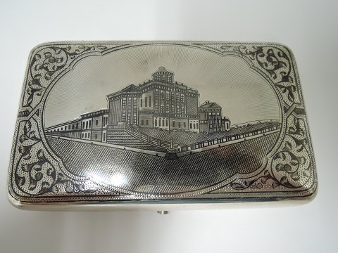 Russian cigarette case
with niello
Silver 84 (875)
