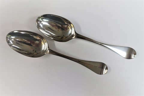 Aalborg. Silversmith Börge Mikkelsen. Antique silver wedding spoons produced in 
1765.