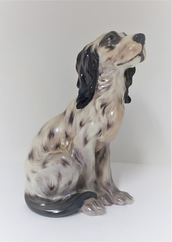 Dahl Jensen. Dog. English setter. Model 1186. Height 22.5 cm. (1 quality)