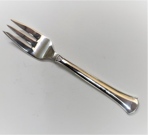 Hans Hansen. Silver cutlery (830). Arvesölv no.5. Cake Fork. Length 12.7 cm.