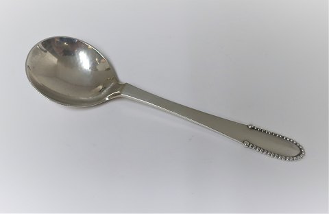 Georg Jensen. Silver cutlery. Sterling (925). Beaded. Jam spoon. Length 14.7 cm.
