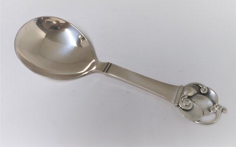 Horsens silverware factory. Silver serving spoon (830). Length 22.5 cm. Produced 
1937.