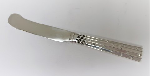 Champagne. Sølvbestik (925). Smørkniv. Længde 16 cm.