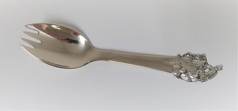 H. C. Andersen fairy tale spoon / fork. Silver cutlery. Tinder-box. Silver 
(830). Length 14 cm.