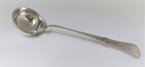 Norwegen. M. Hammer. Silberbesteck (830). Flache Rose. Kelle. Länge 33,5 cm