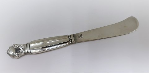 Georg Jensen. Sølvbestik (925). Konge. Smørkniv. Længde 14,5 cm.