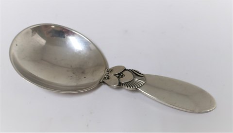 Georg Jensen. Silver cutlery. Caktus. Sugar spoon. Length 9,6 cm. Produced 1933 
- 1945.