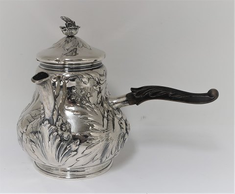 Tvenstrup, Randers. Silver teapot (830). Height 18 cm. Produced 1919.