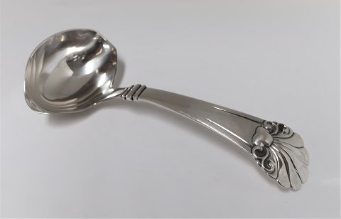 Cohr. Silberbesteck (830). Saucenlöffel. Länge 18 cm. Produziert 1934.