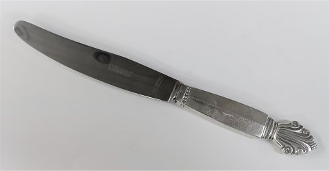 Georg Jensen. Sølvbestik. Dronning. Middagskniv stor. Sterling (925). Længde 
24,6 cm