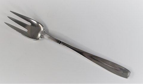 Ascot sølvbestik. Horsens sølvvarefabrik. Sterling (925). Kagegaffel. Længde 14 
cm.