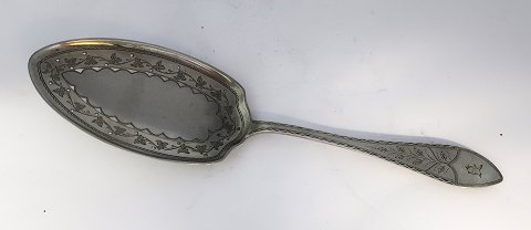 P. Hertz. Sølvbestik (830). Empire. Fiskespade. Længde 26,5 cm. Produceret  
1895. Med indgravering.
