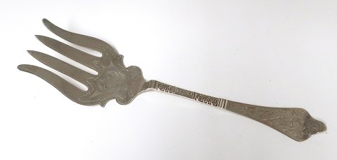 Antik rococo. Sølvbestik (830). Serveringsgaffel. Længde 24 cm. Produceret 1912.