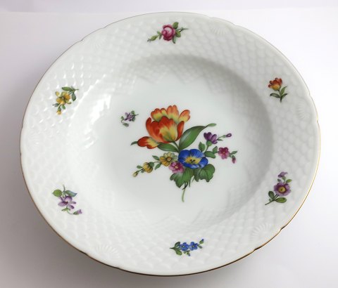Bing & Grondahl. Saxon flower. Soup plate. Model 22. Diameter 24 cm. (1 quality)