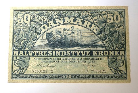 Dänemark. Banknote 50 kr 1942