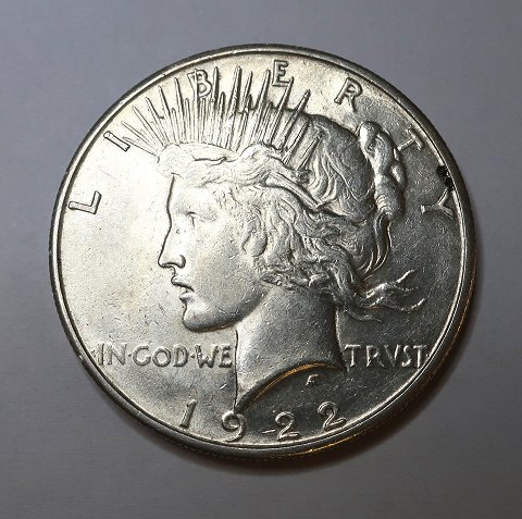 USA. Peace sølv $1 dollar 1923 s.
