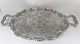Austria. J. Reiner. Large silver serving tray with handle (812). Produced 1861. 
Length 62. Width 37 cm.