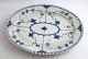 Royal Copenhagen. Blue fluted, full lace. Oval serving plate. Model 1147. Length 
29 cm. Width 23 cm. (2 quality)