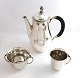 Georg Jensen. Sterling (925). Kaffe service. Design Harald Nielsen. Model 456. 
Bestående af kaffekande (456A), flødekande (456D) og sukkerskål (456D). 
Produceret 1945 - 1951