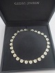 Georg Jensen. Marguerite necklace silver-gilt (925). Length 41 cm.