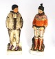 Royal Copenhagen. Porcelain figure of Greenlandic woman & man. Model 12224 & 
12225. Height 32 cm. (1 quality)