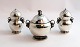 Georg Jensen. Sterling silver (925). Mustard jar, salt & pepper. Model 724. 
Produced 1933 - 1945.